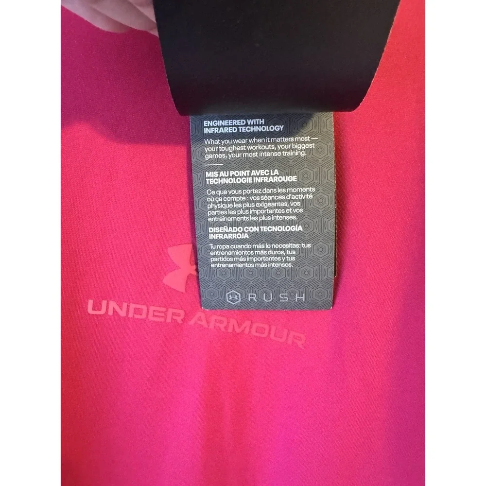 Under Armour Mens Vanish Rush Energy Shirt Sz‎ S Shaded Fuchsia 1383973-681 NEW